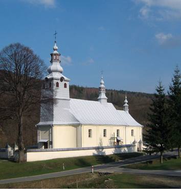 Kościół – Parafia Śś. Kosmy i Damiana, Męcina Wielka