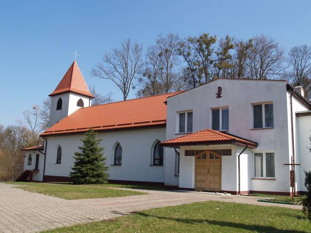 Kościół – Parafia Świętego Andrzeja Boboli, Szyldak